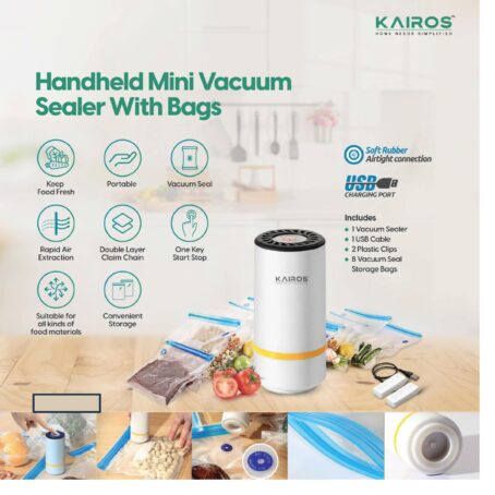 HANDHELD MINI VACUUM SEALER WITH BAGS