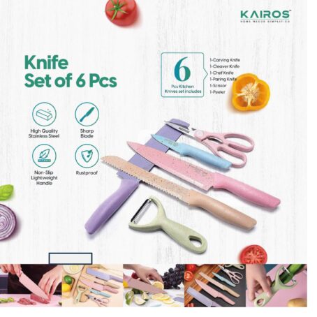 KNIFE SET OF 6PCS