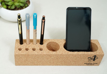 CORK RECTANGULAR DESK ORGANIZER