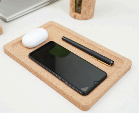 CORK DESKTOP ORGANIZER TRAY